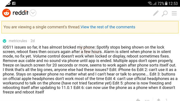 Thành viên metricrules trên Reddit phàn nàn