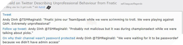 LMHT: Trước ngày ra quân, GIGABYTE Marines bất ngờ bị lộ hết chiến thuật cấm chọn vì Fnatic "xem trộm" đấu tập với TSM