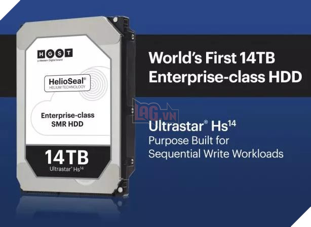Western Digital bắt đầu bán ra ổ cứng 14TB chứa khí Heli đầu tiên trên thế giới