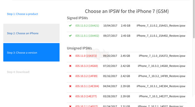 Người dùng không thể xuống cấp iOS 10.3.3 và iOS 11.0 2