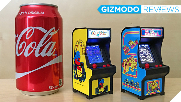 
Tiny Arcade - Móc khóa kiêm máy game thùng tí hon, nhỏ hơn lon Coca nhưng vẫn chiến game rất tốt
