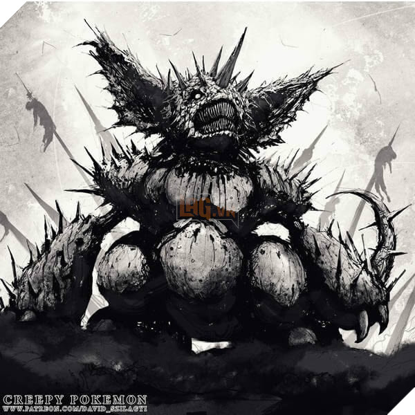 Pokemon phong cách kinh dị cho ngày Halloween, ngay cả Pikachu cũng không thoát