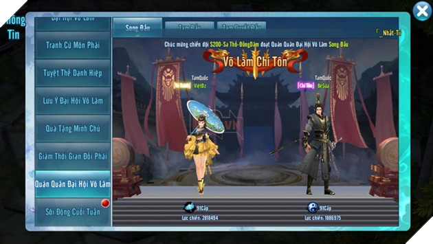 VLTK Mobile: Ngũ Độc, Thúy Yên và Cái Bang độc chiếm Đại Hội Võ Lâm 4