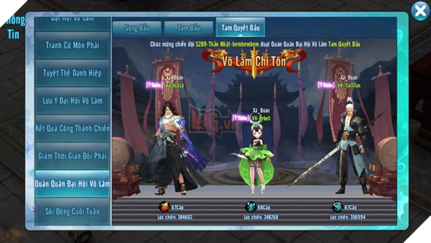 VLTK Mobile: Ngũ Độc, Thúy Yên và Cái Bang độc chiếm Đại Hội Võ Lâm 2
