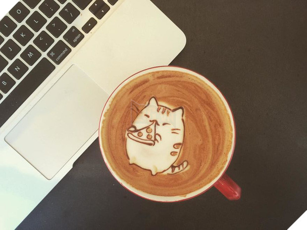 Triển lãm tranh hoạt hình cute trên những ly cà phê - Ảnh 7.