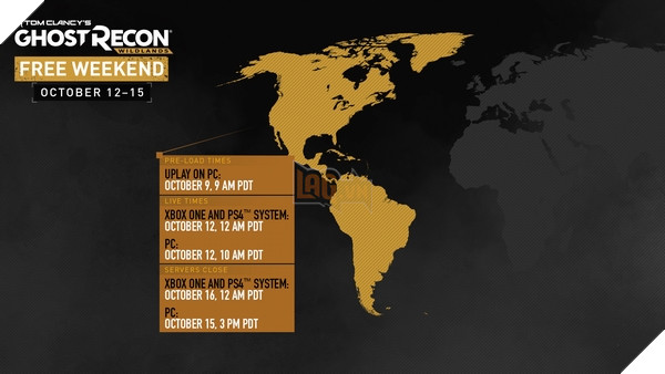 Khung giờ chơi miễn phí Ghost Recon: Wildlands trên PC và các hệ máy giả lập