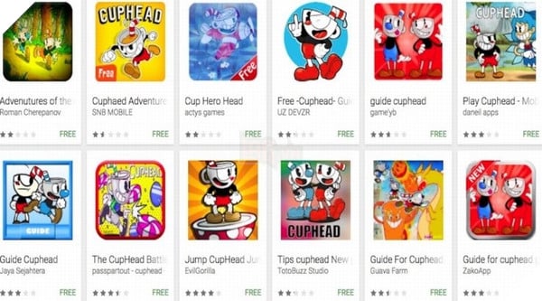 Hàng loạt tựa game Cuphead "nhái" xuất hiện trên Google App Store