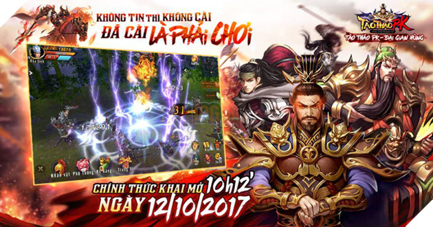 Tào Tháo PK chính thức ra mắt 10h12' sáng ngày 12/10