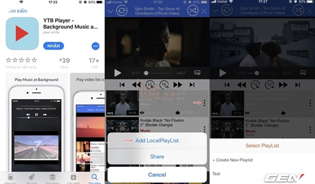 Tuyệt chiêu giúp nghe nhạc trên Youtube trong khi vẫn tắt màn hình ở iOS 11 8