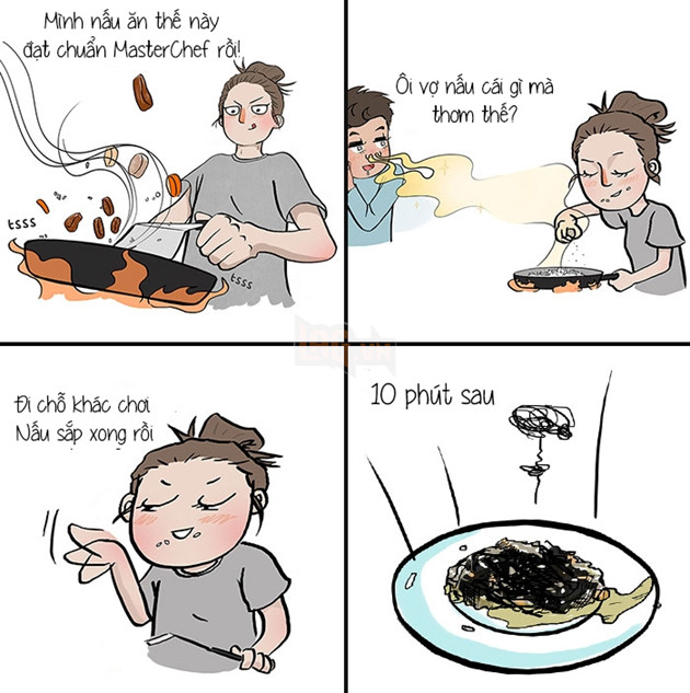 Bộ tranh cặp đôi cho thấy yêu lâu rồi thì chả còn lãng mạn gì cả !!!! 13