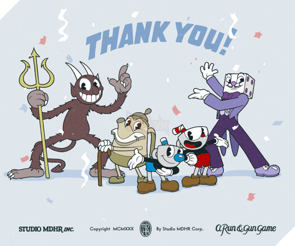 Cuphead đạt doanh thu 1 triệu bản, nhận chứng nhận Bạch Kim