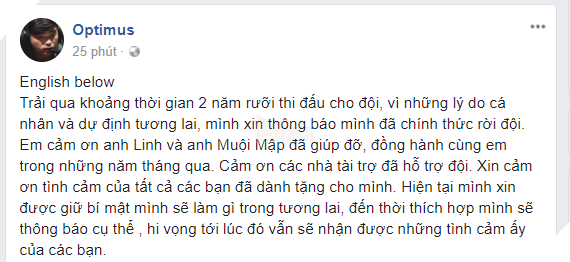 LMHT: Nghi án Optimus rời Gigabyte Marines là do xích mích nội bộ, bị đồng đội cô lập