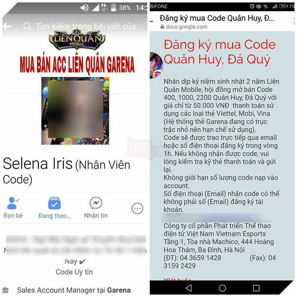 Liên Quân Mobile: Các page giả mạo fanpage chính thức nở rộ, người chơi bị lừa ngày càng nhiều