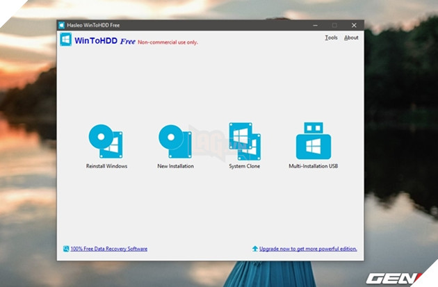 Cài Windows 10 không cần dùng USB hay DVD với WintoHDD 6