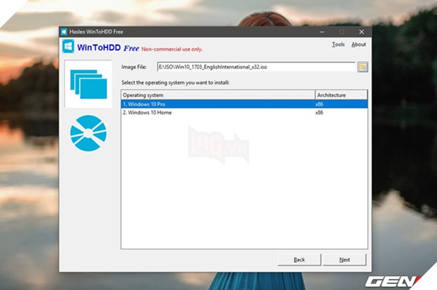 Cài Windows 10 không cần dùng USB hay DVD với WintoHDD 7