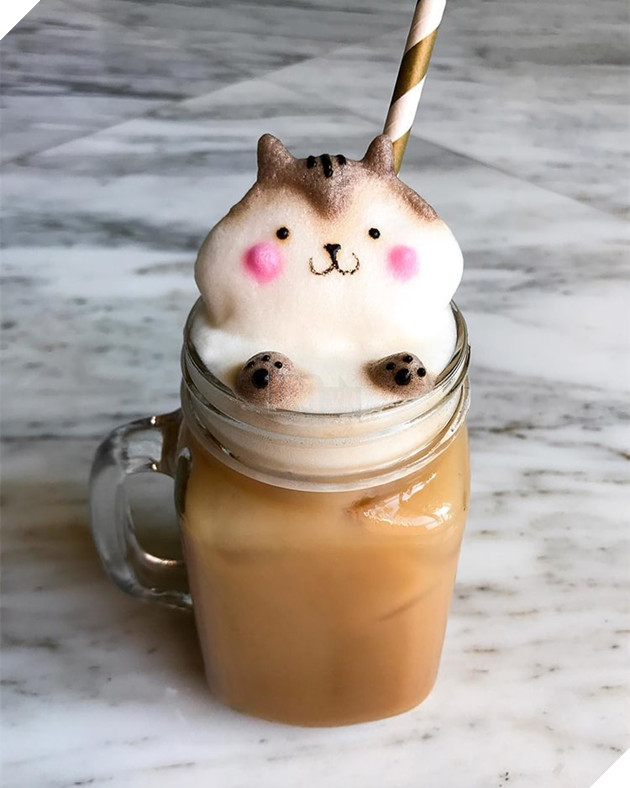 Nghệ thuật đúc tượng hoạt hình 3D làm từ bọt cà phê - Ảnh 17.