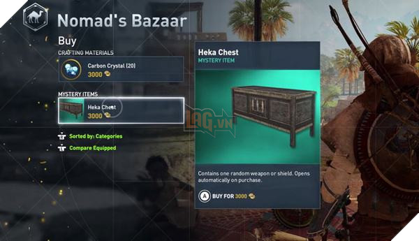 Assassin's Creed Origins cũng cho người chơi mua Loot Box bằng tiền trong game