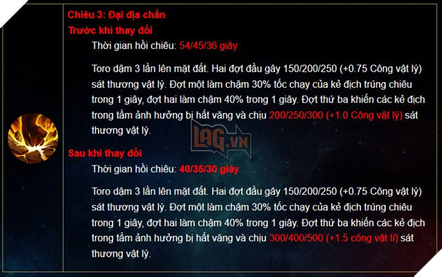 Liên Quân Mobile: Chi tiết các thay đổi về tướng trong Thời Đại Xạ Thủ Big Update Phần 1  35