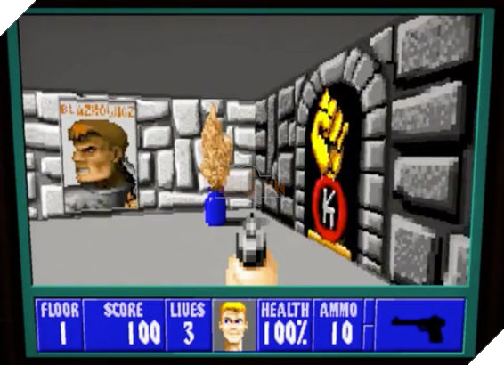 Hình ảnh Adolf Hitler đã được thay bằng ... chính B.J. Blazkowicz