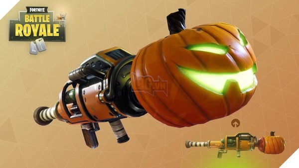 Khẩu súng phóng lựu đặc biệt mang đầu bí ngô trong Fortnite​