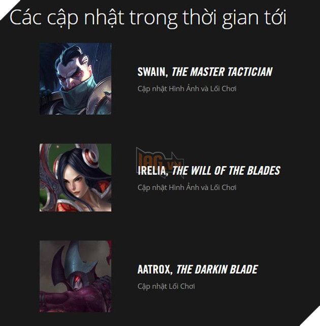 champion update upcoming (after Eve)