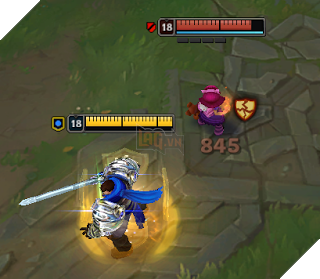 Thanh Máu khi có Giáp và Khiên bảo vệ