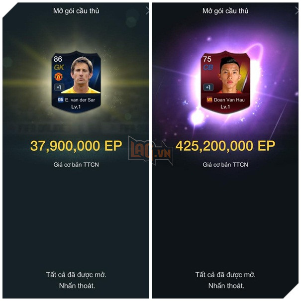 FIFA Online 3: Cứ mở hoặc ép được thẻ có giá trị trên 3 tỷ EP, hiệu ứng thẻ sẽ hoành tráng như này đây