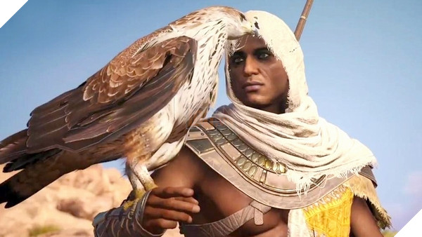 Chú chim Senu có thể làm được rất nhiều việc cho Bayek