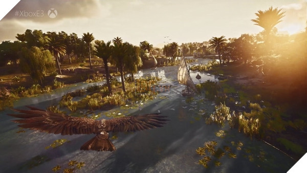 Eagle Vision của Bayek cho phép anh nhìn thế giới qua đôi mắt của Senu