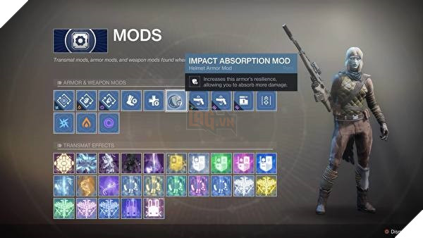 Các Mod tuy không tác động đến thăng cấp nhân vật trong Destiny 2, nhưng giúp sống lâu hơn
