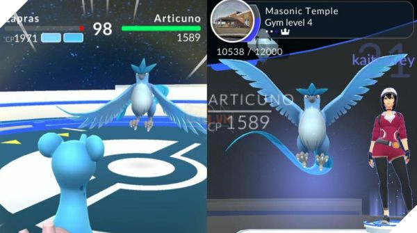 Articuno là Pokemon Huyền thoại có chỉ số CP cực thấp, nhưng vẫn cao hơn Suicune