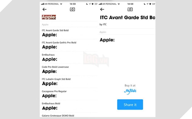 WhatTheFont - Ứng dụng miễn phí giúp nhận biết font chữ bằng camera của smartphone 2