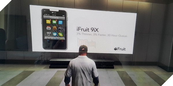 Thiết kế iFruit 9iX trong GTA V đã mang nét khác biệt này từ cách đây 4 năm rồi