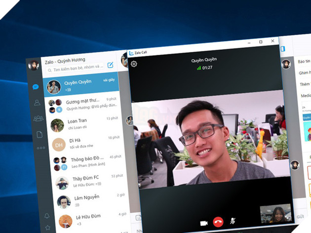 Zalo đã cho phép khách hàng gọi video trên PC, laptop siêu nhanh và ổn định