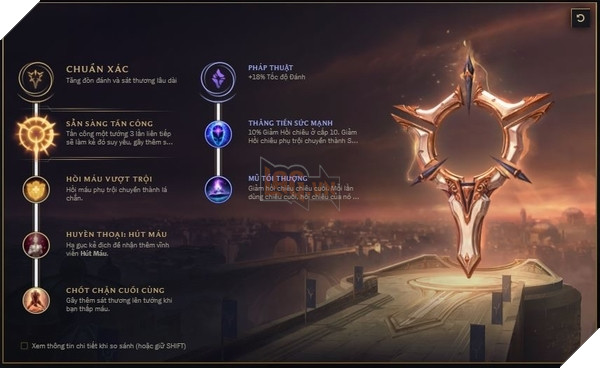 Với Bảng ngọc này, Ezreal mang đến khả năng gây sát thương cực cao vào cuối game