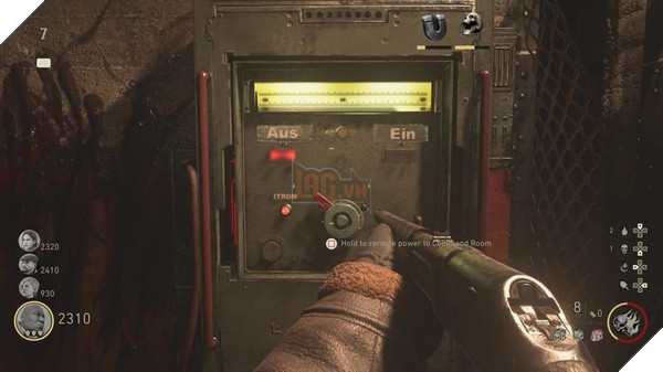 Bật công tắc máy phát điện trong Nhà xác (Morgue​)