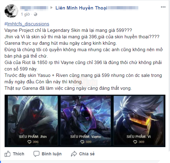 LMHT: 599RP một trang phục Siêu Phẩm Game thủ Việt Nam ngậm ngùi nói lời ‘chia tay’ 2