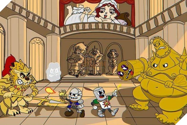 Khi Dark Souls có phong cách đồ họa và lối chơi như Cuphead