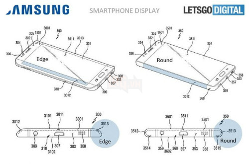Samsung đăng ký bản quyền smartphone màn hình cong kiểu mới