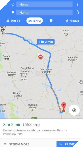 Google Maps bổ sung chế độ dẫn đường cho xe máy