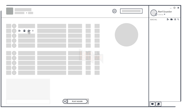 Sau khi kết thúc trận đấu, bạn có thể mời người chơi khác chơi tiếp ngay lập tức