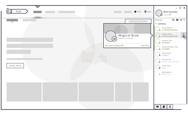 Bạn có thể thấy thông tin về nhóm và gia nhập khi họ để chế độ MỞ