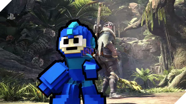 Không chỉ có game mới ra mắt năm sau, Mega Man còn "chui" vào cả Monster Hunter: World làm loạn khiến hàng vạn người thích thú