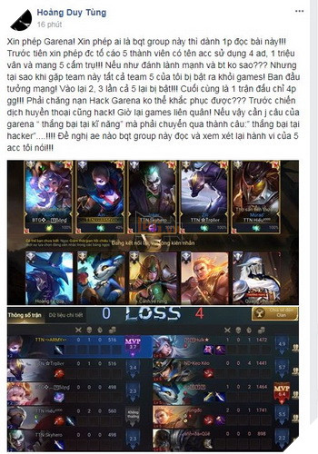 Game thủ Liên Quân Mobile ức chế trước nạn Hack Lag tại rank xếp hạng  4