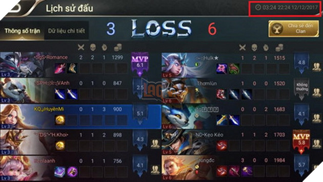 Game thủ Liên Quân Mobile ức chế trước nạn Hack Lag tại rank xếp hạng  3