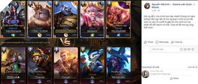 Game thủ Liên Quân Mobile ức chế trước nạn Hack Lag tại rank xếp hạng  2