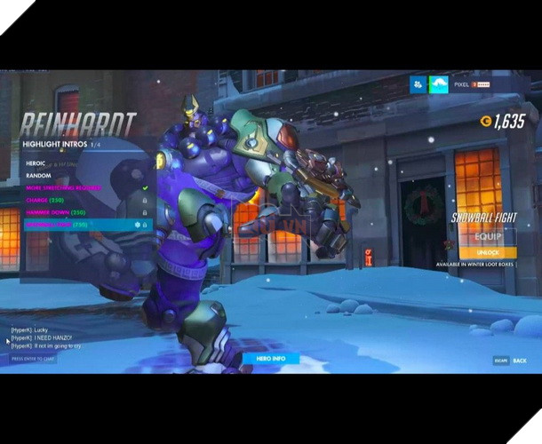 Overwatch Winter Wonderland 2017 đã chính thức mở cửa cùng hàng loạt skin và chế độ chơi mới 16