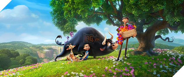 Review Phim Ferdinand : Hành trình của chú bò tót yêu hoa cỏ