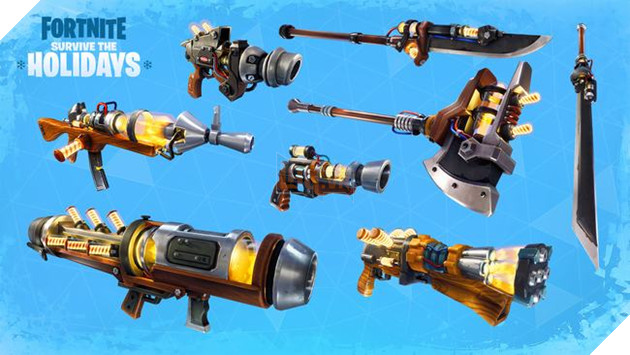 Các vũ khí góp mặt trong sự kiện mùa giáng sinh của Fortnite