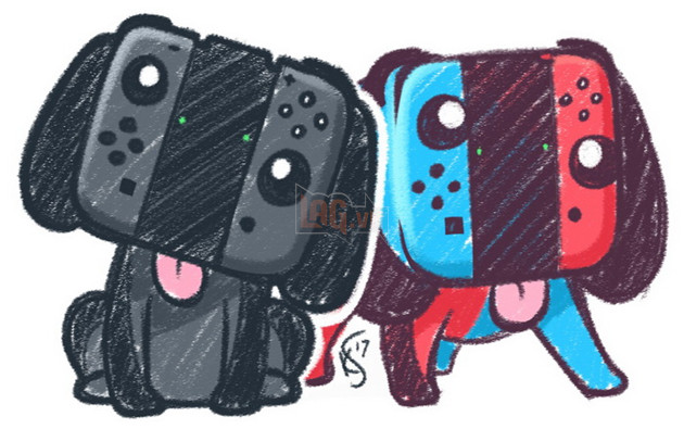 Bộ phụ kiện ngộ nghĩnh biến tay cầm Nintendo Switch thành chú cún con